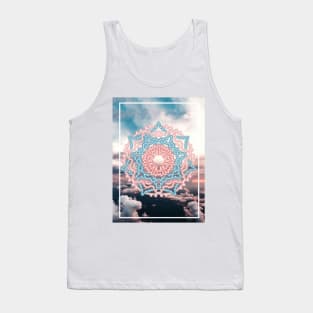 Pink Blue Clouds Tank Top